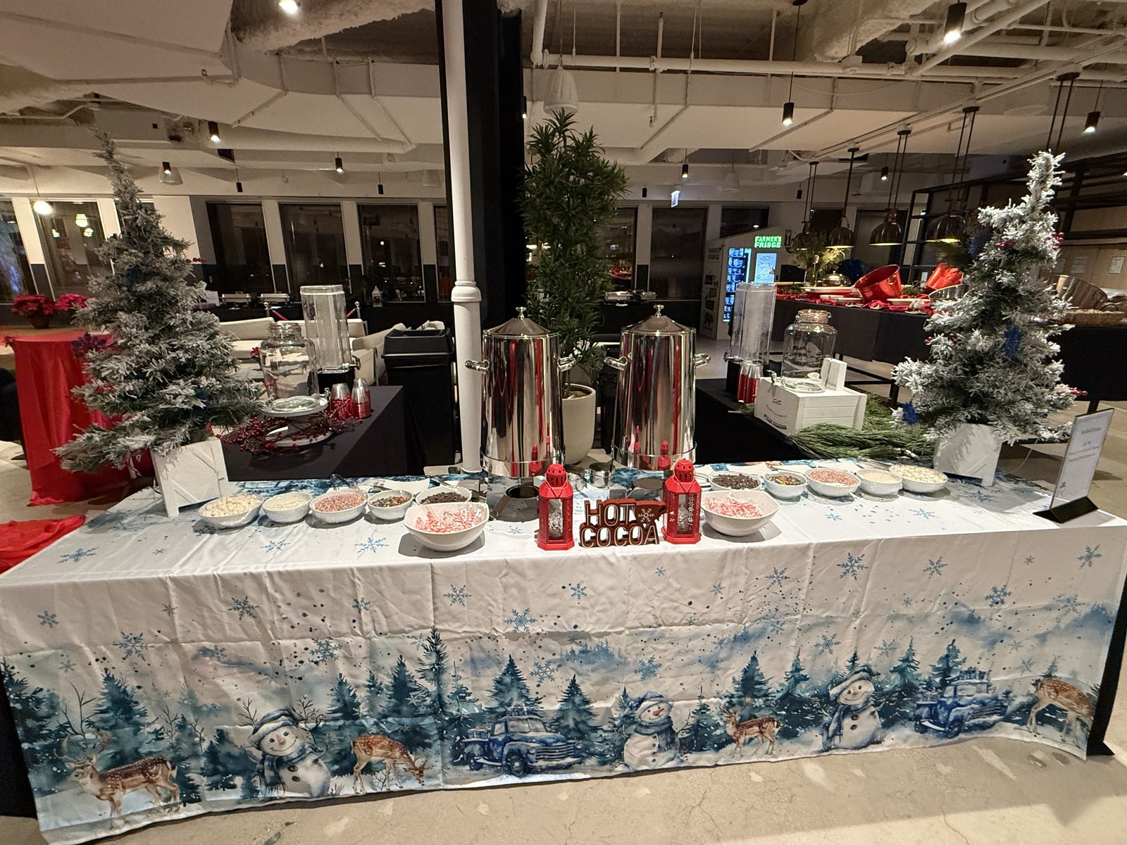 Seasonal beverage and mocktail station